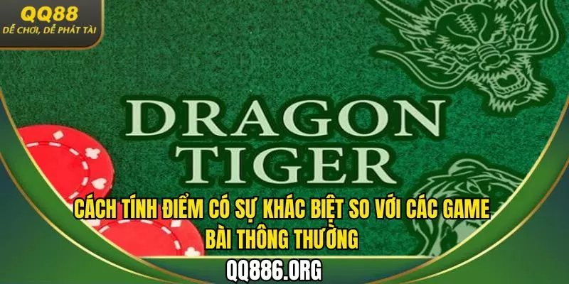 Cách tính điểm có sự khác biệt so với các game bài thông thường